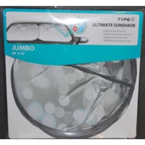 Auto Sun Shade JUMBO 68" x 32" Raindrop Pattern